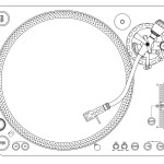 Croquis de platine vinyle