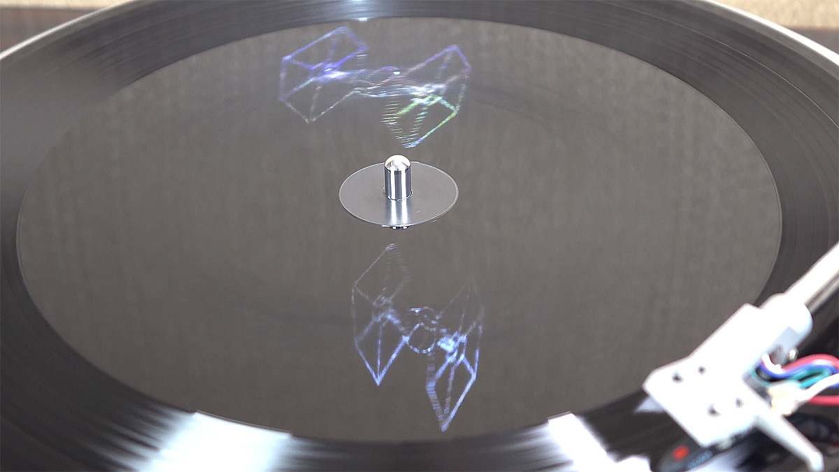 Hologrammes sur disques vinyles Star Wars 7