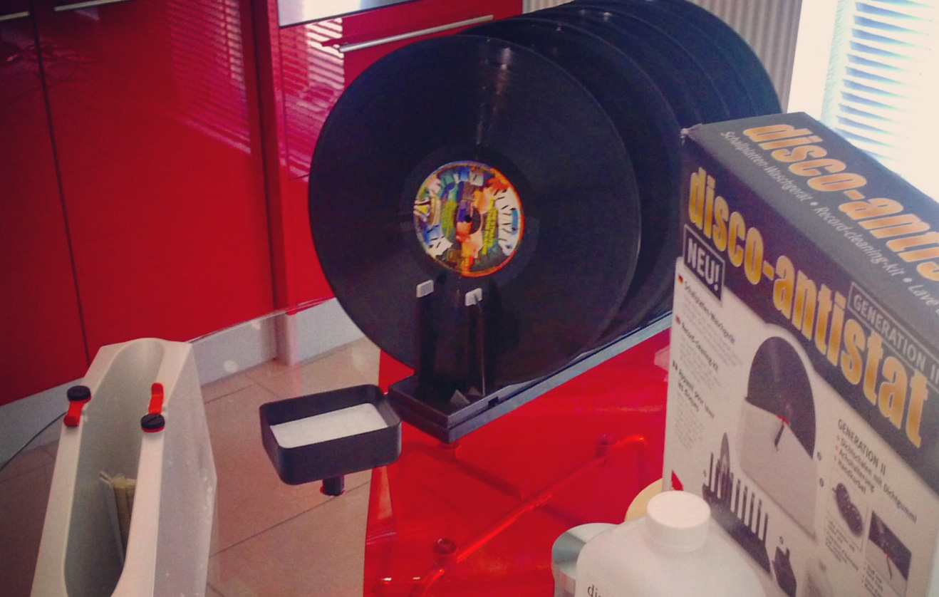 Ruiqas Brosse de nettoyage en flanelle pour disques en vinyle antistatique pour disques en vinyle. 