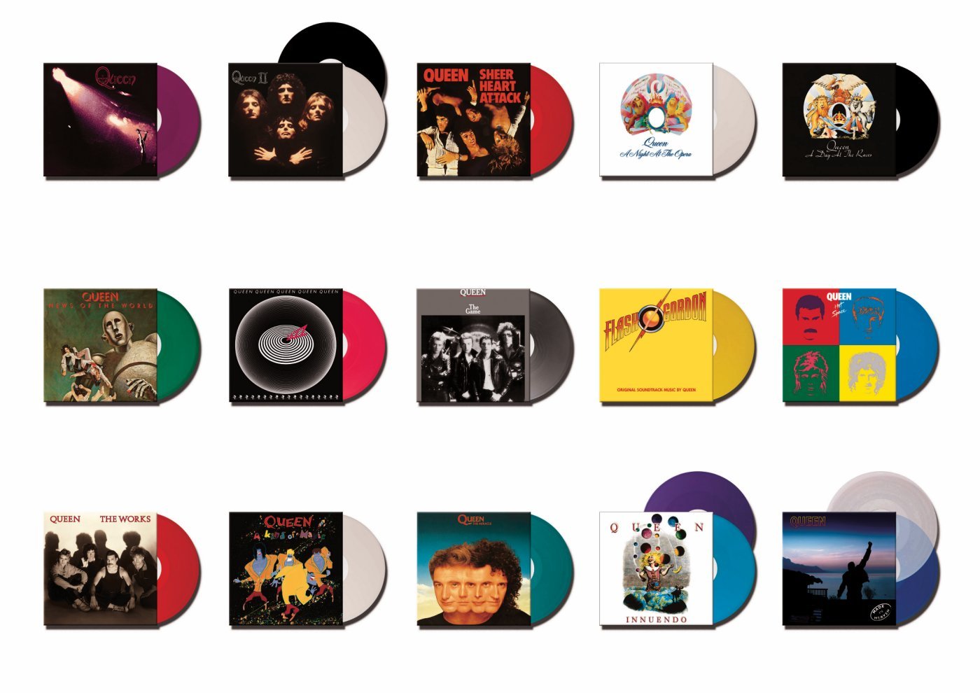 Queen - The Studio Collection Color vinyl - Coffret vinyles